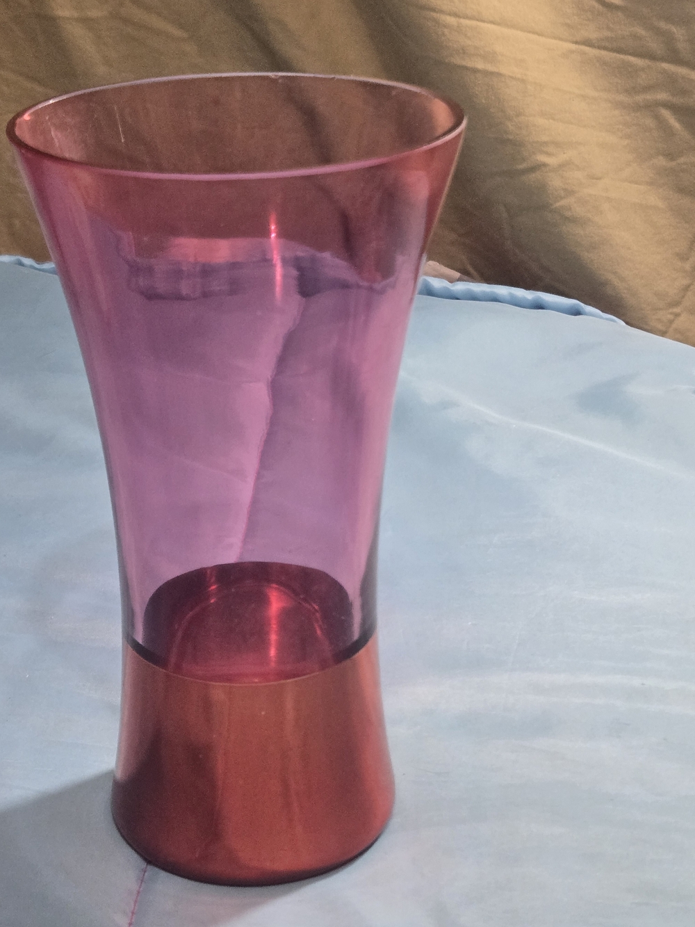 8" Tall Red Statement Contemporary Glass Vase from FTD